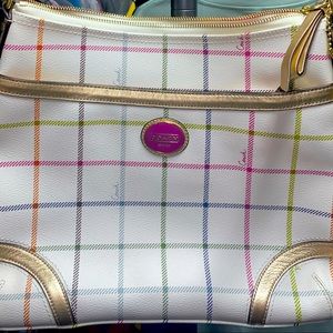 Coach tattersall plaid bag